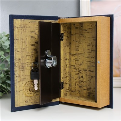 Шкатулка книга-сейф «Философия успеха», дерево и искусственная кожа, с замком, 21×13×5 см