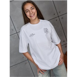 Футболка "Планета" Белый Девочка