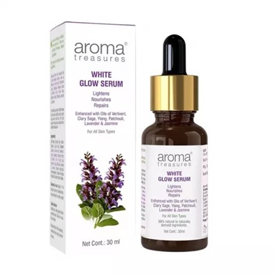 Сыворотка для лица Белое сияние (30 мл), White Glow Serum, произв. Aroma Treasures