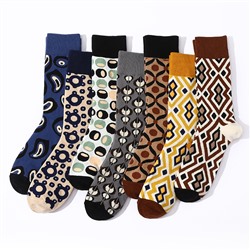 haichin Tide, retro demi-season trend socks for leisure, Japanese and Korean, mid-length