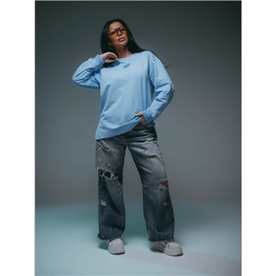 Свитшот Русь голубой Лт