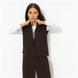 Жилет оверсайз, Стильная натура (brown)