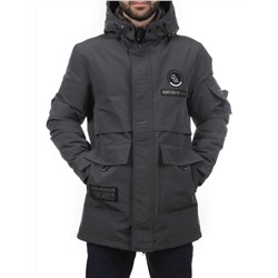 8895 DK. GRAY Куртка мужская зимняя облегченная (130 гр. холлофайбер)
