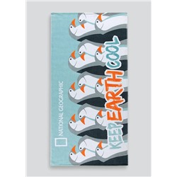 Kids National Geographic Keep Earth Cool Beach Towel (140cm x 70cm)