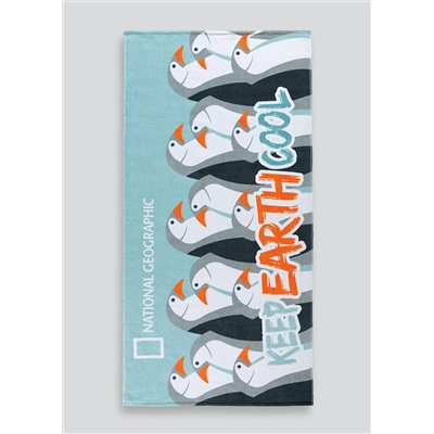 Kids National Geographic Keep Earth Cool Beach Towel (140cm x 70cm)