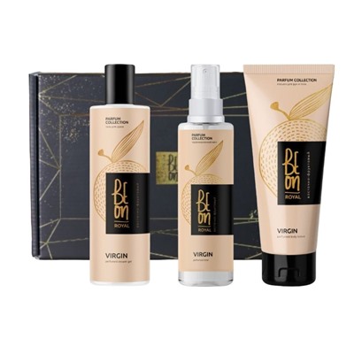 BeOn Подарочный набор для ухода за телом №11 / Royal Virgin (гель 260 мл + лосьон 200 мл + мист 105 мл)