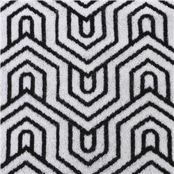 Полотенце махровое Этель Ornament чёрный, 50×90 см, 100% хлопок, 420 г/м², чёрно-белое
