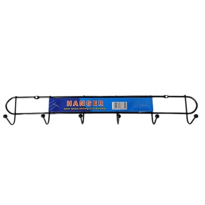 Вешалка настенная RA-6533 HANGER 6 крючков черная оптом