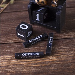 Вечный календарь настольный «Черепашка», 6.5×7×9 см, дерево