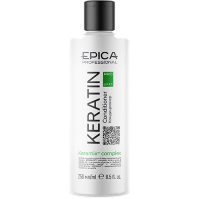 EPICA Кондиционер Keratin PRO для реконструкции и глубокого восстановления, 250 мл.