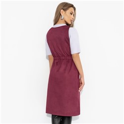 Сарафан из мягкой экозамши, Магическая сила (бордо)