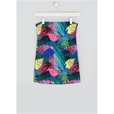 Tropical Print Bandeau Boob Tube