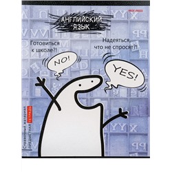 Тетрадь 48л А5 кл АНГЛИЙСКИЙ ЯЗЫК «Школьные мемасики» TM Prof-Press 48-9647/80/Россия