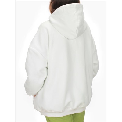 2560 WHITE/GREEN Худи женское (50 гр. синтепон)