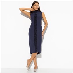 Платье-футляр&#8209футляр, Поцелуй удачи (night, с манжетами)