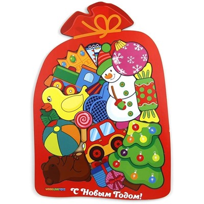 Пазл Woodlandtoys "Мешок с подарками"