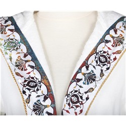Халат Велюровый Женский (M) Ahsen Krem Bayan Bornoz Medium - EcoCotton
