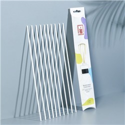 Набор фибровых палочек для ароматического диффузора, 25×0.3 см, 10 штук, белый