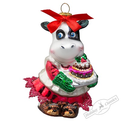 Корова "Кулинарный шедевр" (стекло) 7,5х6,5х11 см