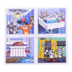 Настольная игра "Азбука безопасности" Один в доме.