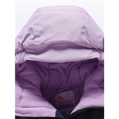 Горнолыжный костюм зимний для девочки фиолетового цвета 9518F