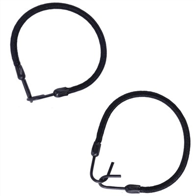 Eurostil Резинки для волос 00858 (12шт) Резинка КРЮЧОК черная