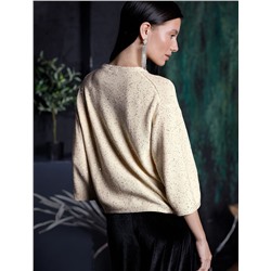 Джемпер из хлопковой пряжи с пайетками