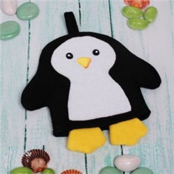 416-011 Мочалка-варежка для тела "Water Magic - Пингвинёнок Оскар"