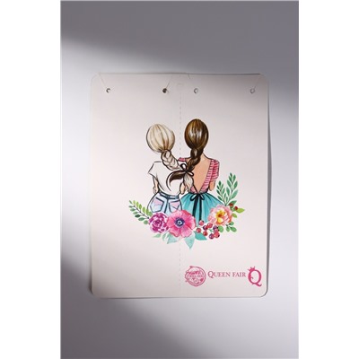 Кулоны парные «Яркие сердечки», 45 см, цвет розовый/фиолетовый в серебре