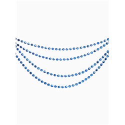 Бусы на ёлку «Шары с гранями», длина 2.7 м, d=8 мм, синие