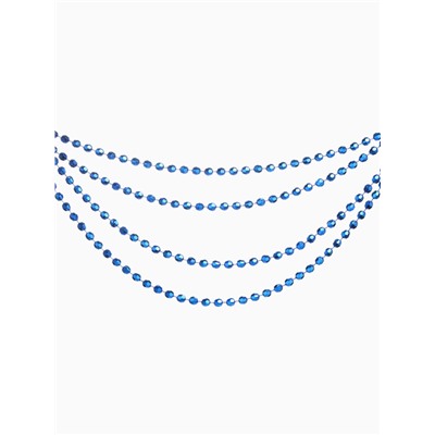 Бусы на ёлку «Шары с гранями», длина 2.7 м, d=8 мм, синие