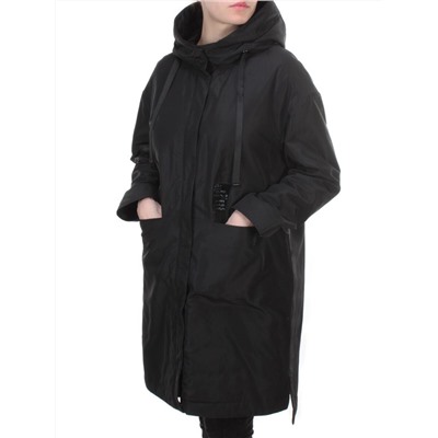 2190 BLACK Куртка демисезонная женская Parten (50 гр. синтепон)