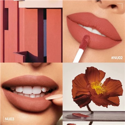 Легкая облачная матовая помада для губ O.TWO.O #07 - Красновато-коричневый