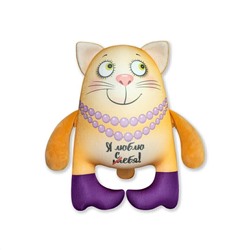Антистрессовая игрушка Кошка Модница (арт.22аси14ив)