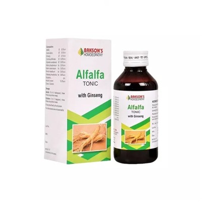 Тоник с Люцерной и Женьшенем (115 мл), Alfalfa Tonic with Ginseng, произв. Bakson