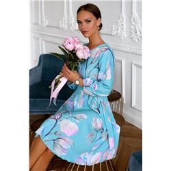 Платье Изабелла (бирюзовое) П13789-45М