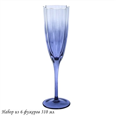 584-034 Набор из 6 фужеров 310мл в под.уп.(х4)Стекло