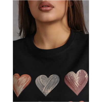 Футболка "Харт" черный