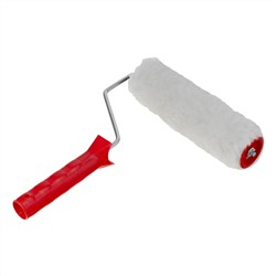 Валик "Искусственный мех", в сборе, 200 мм, D 48 мм, D ручки 6 мм, крепление шплинтом Сибртех