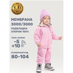 Комплект утеплённый для девочки NIKASTYLE 7м9725 Пудра