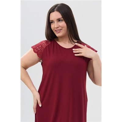 Женская сорочка 85401 / бордовый