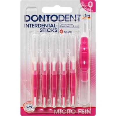 DONTODENT Межзубные ёршик micro fein (ISO-Gr. 0), 6 шт