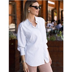 Блузка прямого силуэта из вискозы