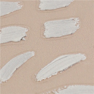 Наклейки для ногтей «Мазки», объёмные, белые