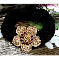 Резинка для волос со стразами велюровая Р2 тип 1