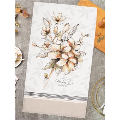 Полотенце "Этель" Floral mood 40х73 см, 100% хл, репс 210 гр/м2