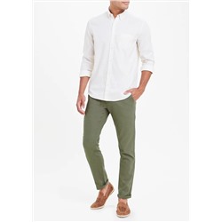 Slim Fit Linen Trousers