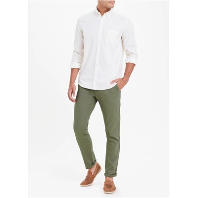 Slim Fit Linen Trousers