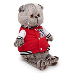 Мягкая игрушка "Кот Басик в клубной куртке " (19 см)