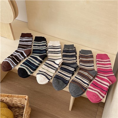 Keep warm brand cute demi-season knee socks, Korean style, mid-length